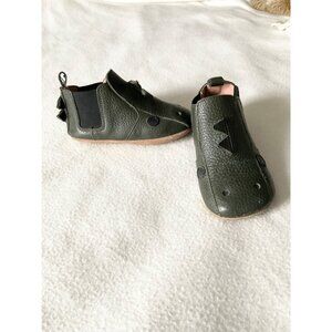Liewood BEST US7.5 booties Edith Leather Slippers DINOSAUR GREEN WALKER